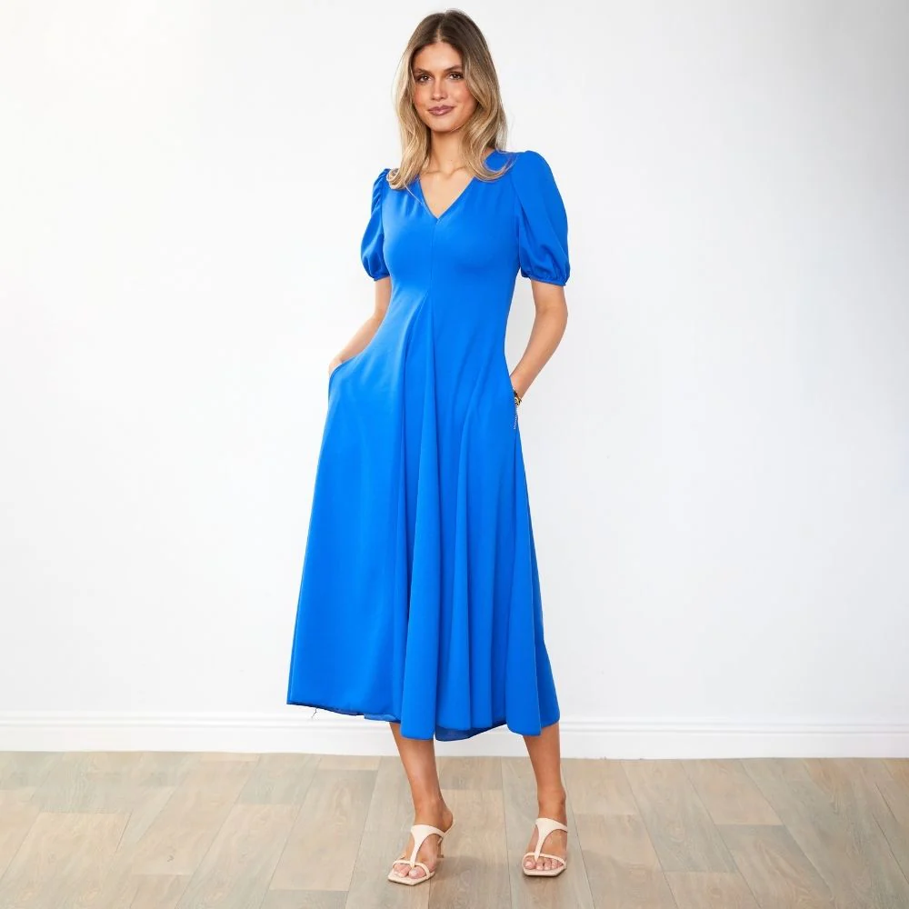 Flora Dress (Cobalt) - Image 17