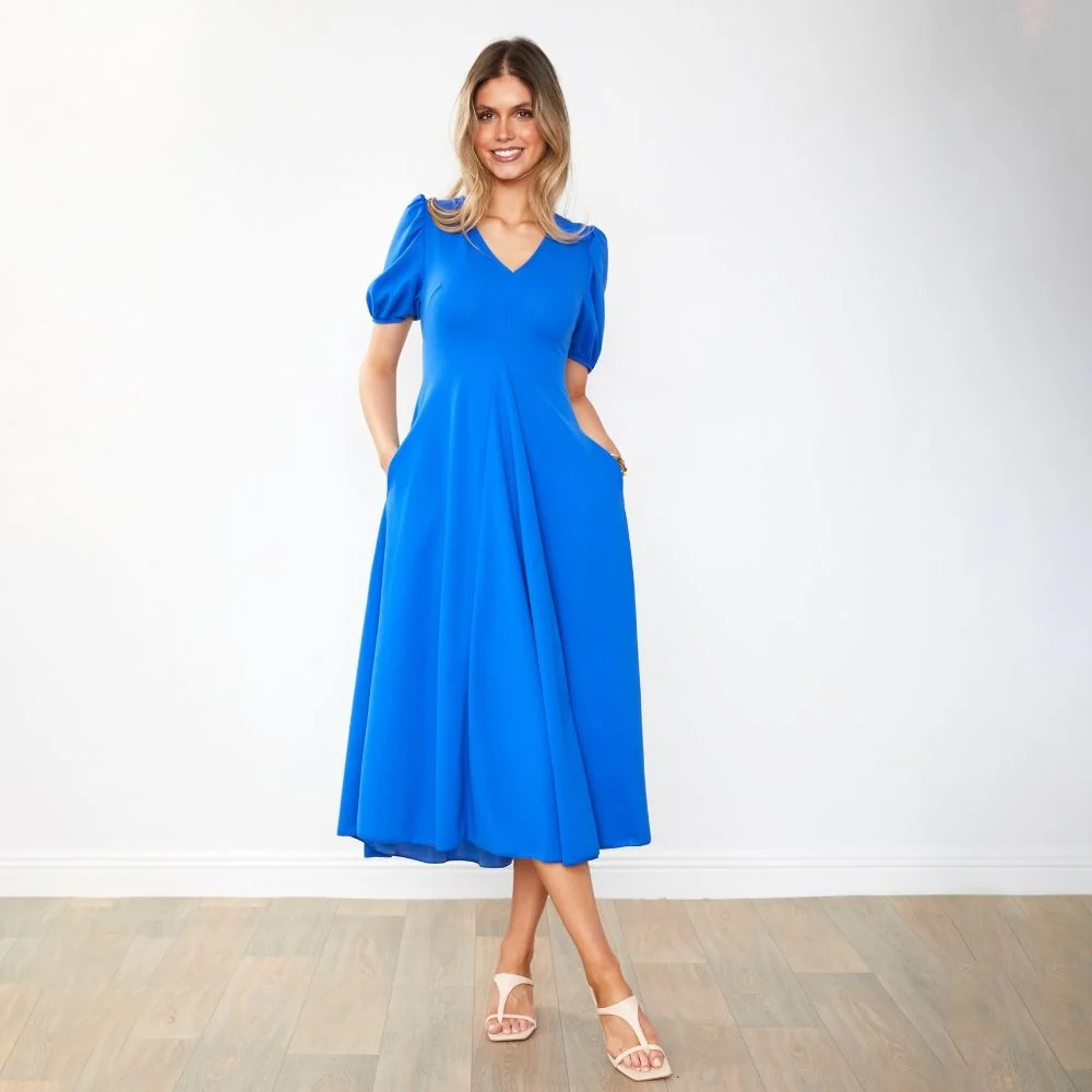 Flora Dress (Cobalt) - Image 18