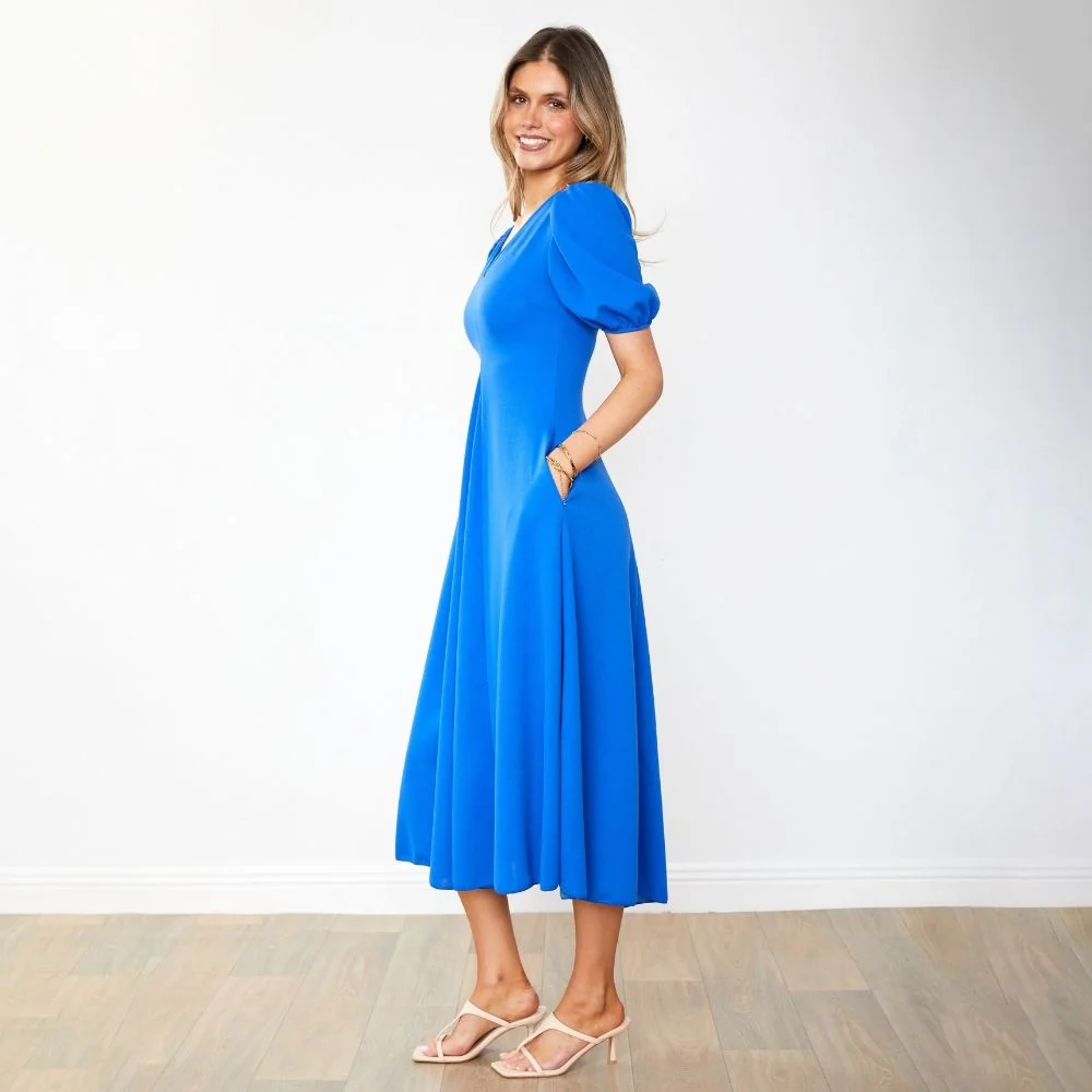 Flora Dress (Cobalt) - Image 20