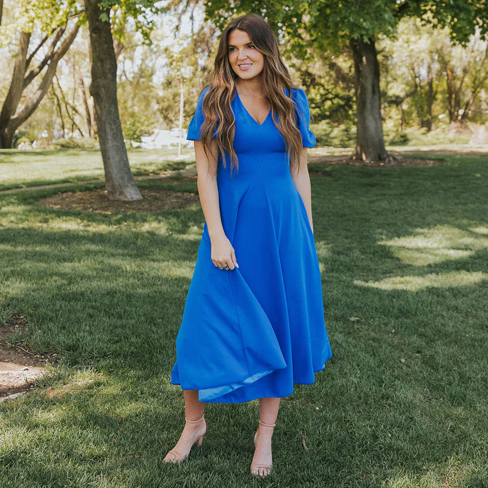 Flora Dress (Cobalt) - Image 3