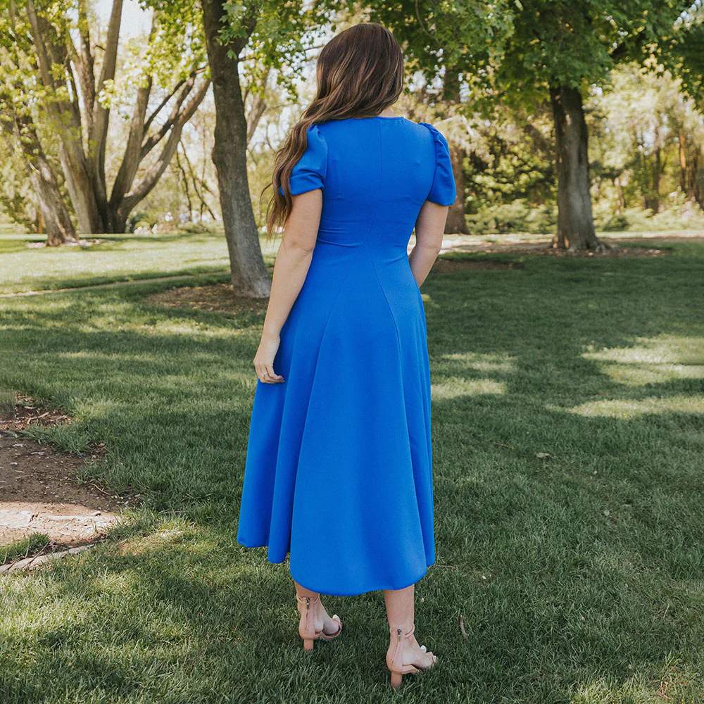 Flora Dress (Cobalt) - Image 9