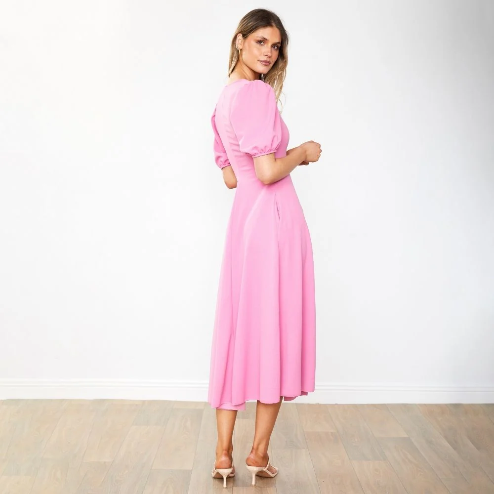 Flora Dress (Pink) - Image 10