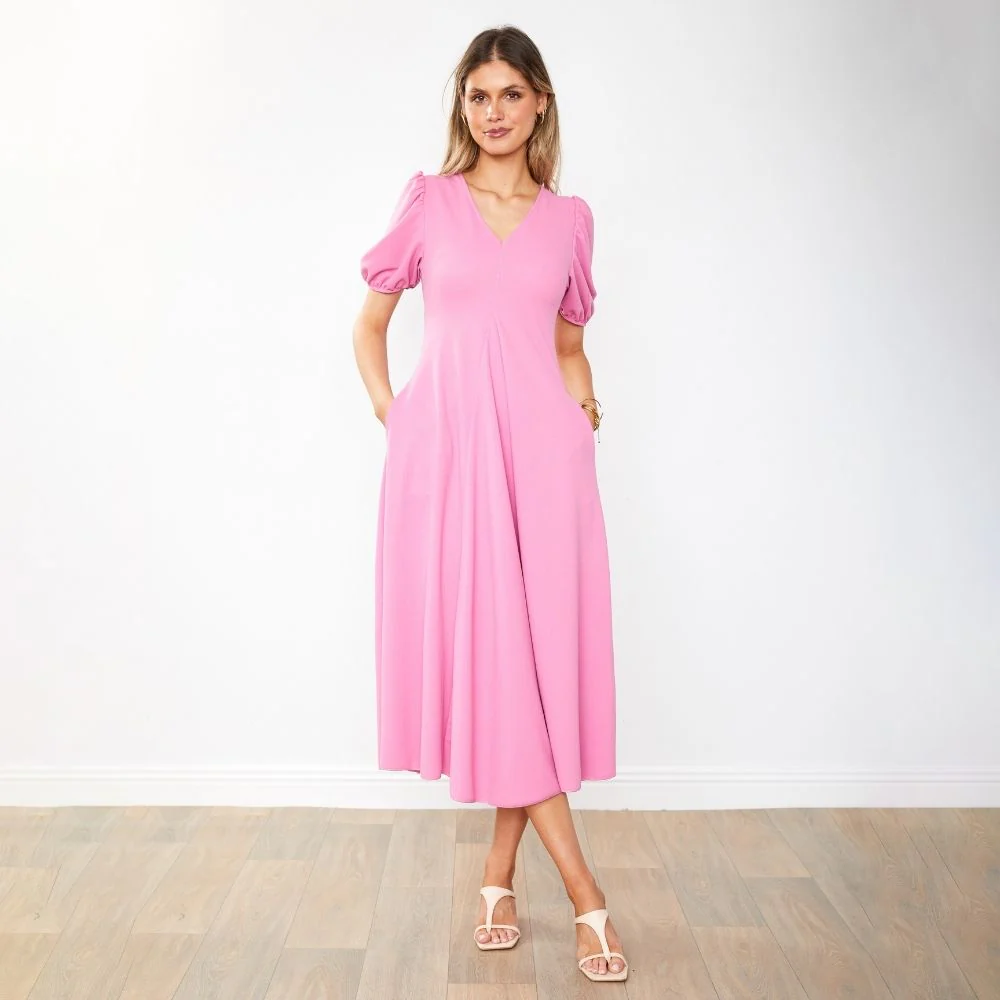 Flora Dress (Pink) - Image 3