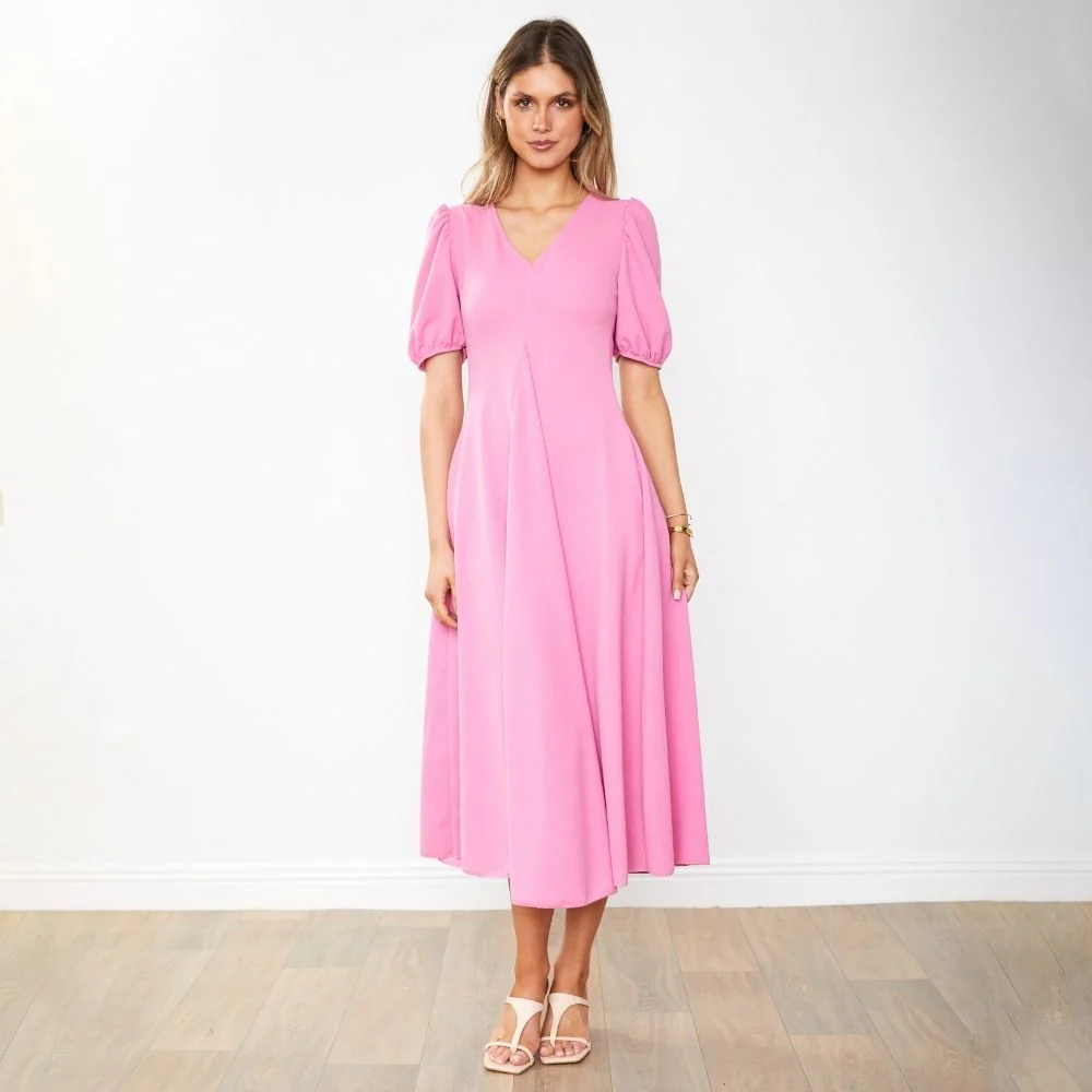 Flora Dress (Pink) - Image 6