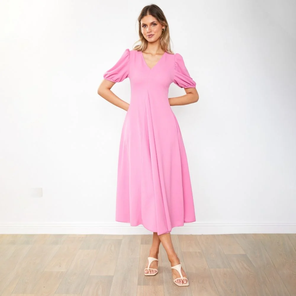 Flora Dress (Pink) - Image 8