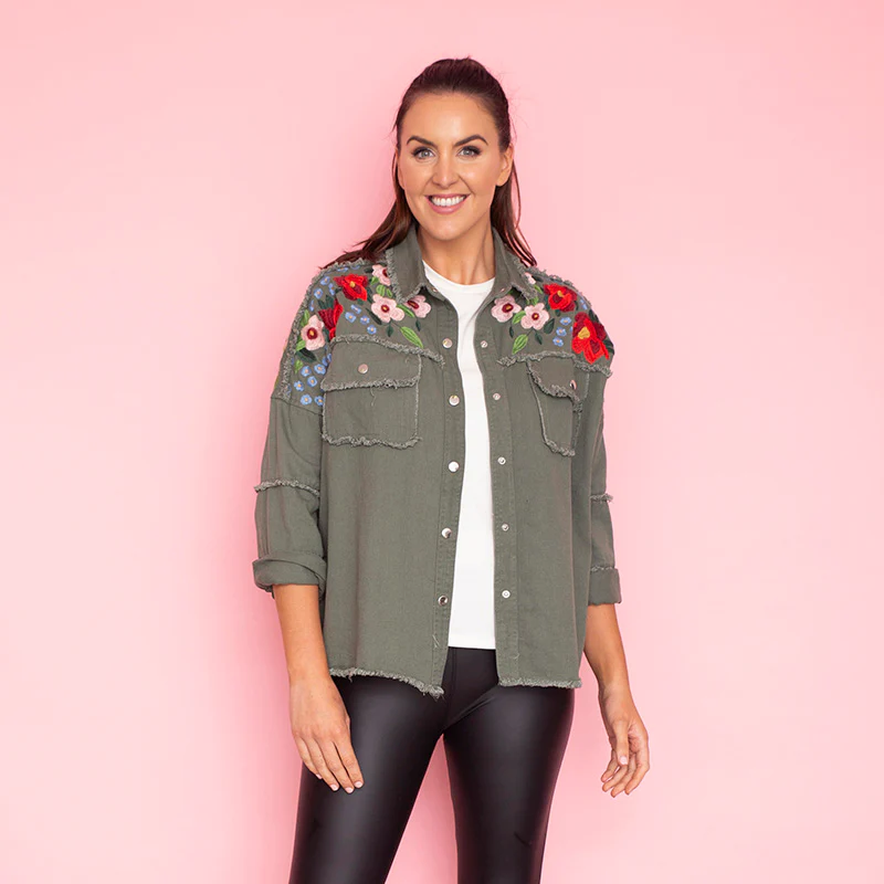 Lexie Shirt (Khaki) - Image 3