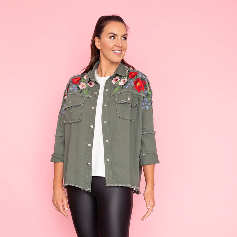 Lexie Shirt (Khaki) - Image 4