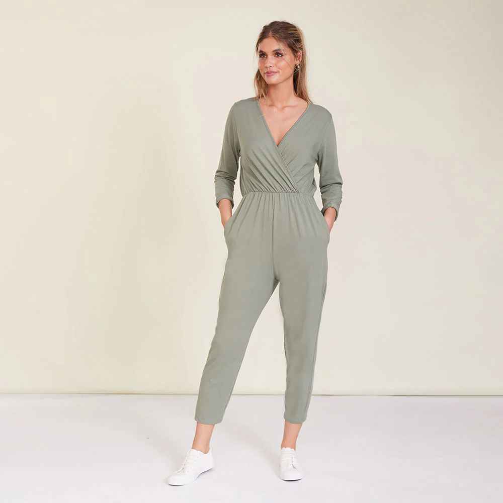 Gigi Jumpsuit (Khaki) - Image 5
