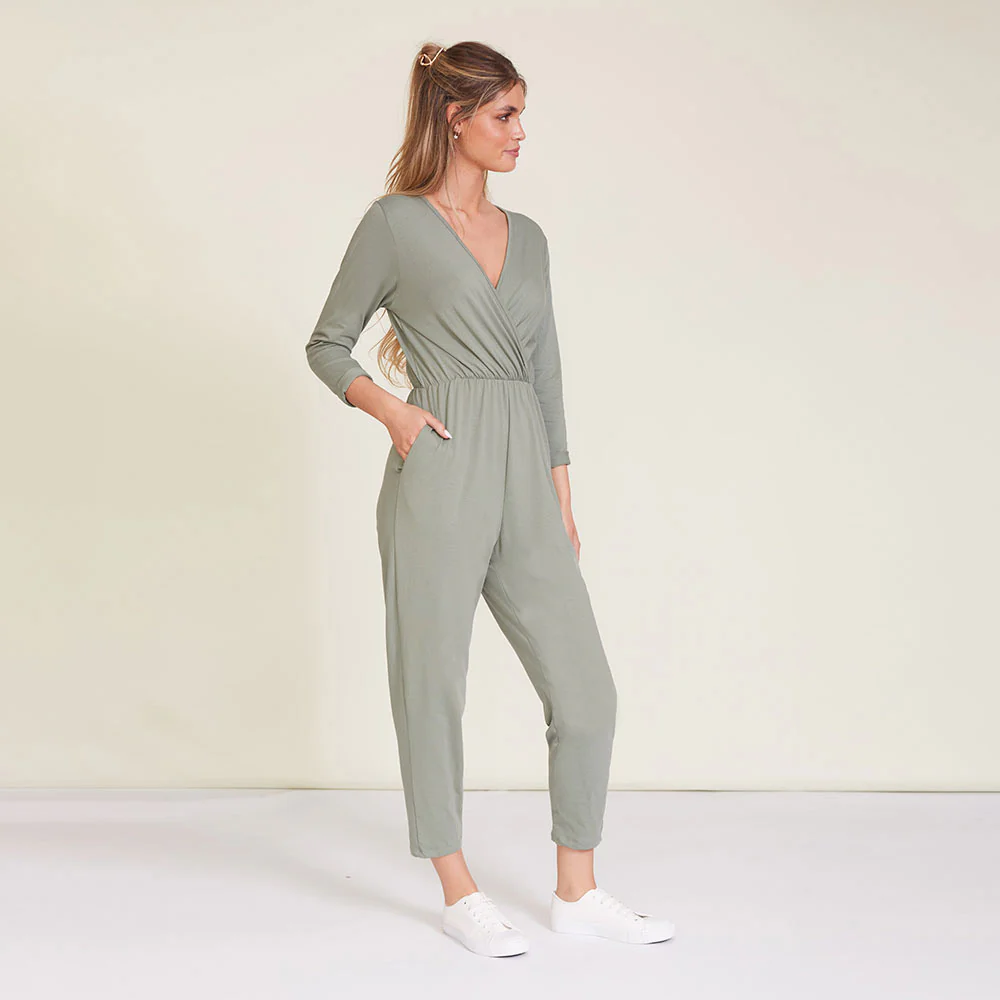 Gigi Jumpsuit (Khaki) - Image 6