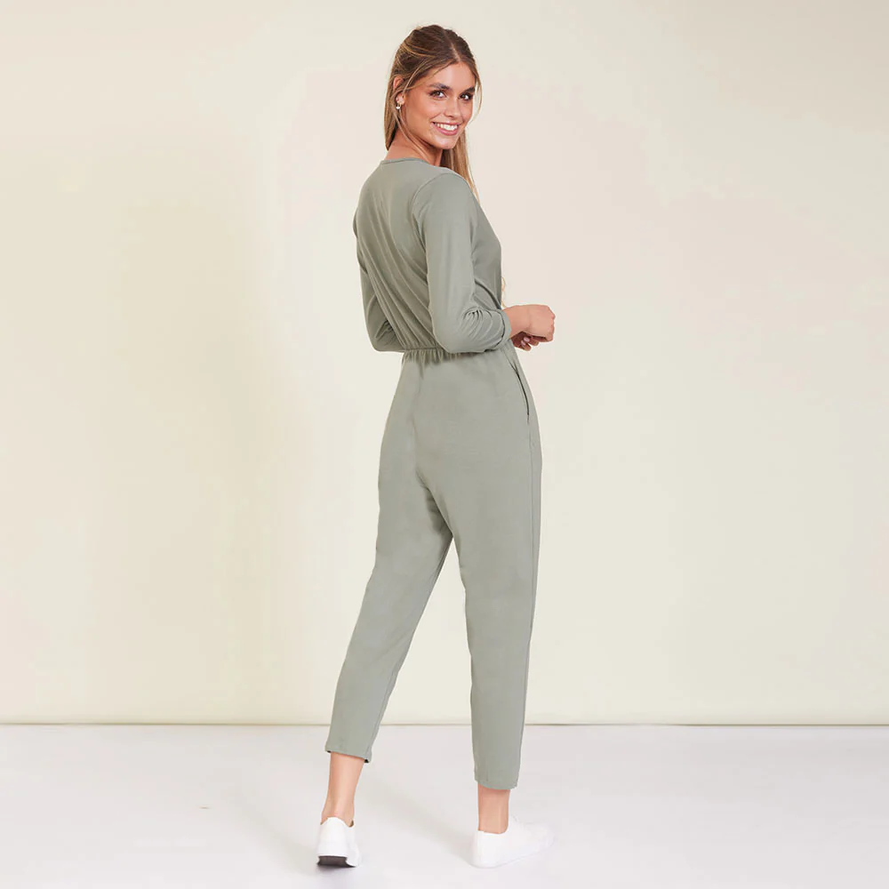 Gigi Jumpsuit (Khaki) - Image 7