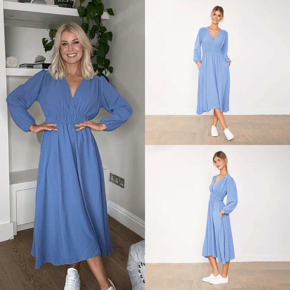 Gina Dress (Blue) - Image 2