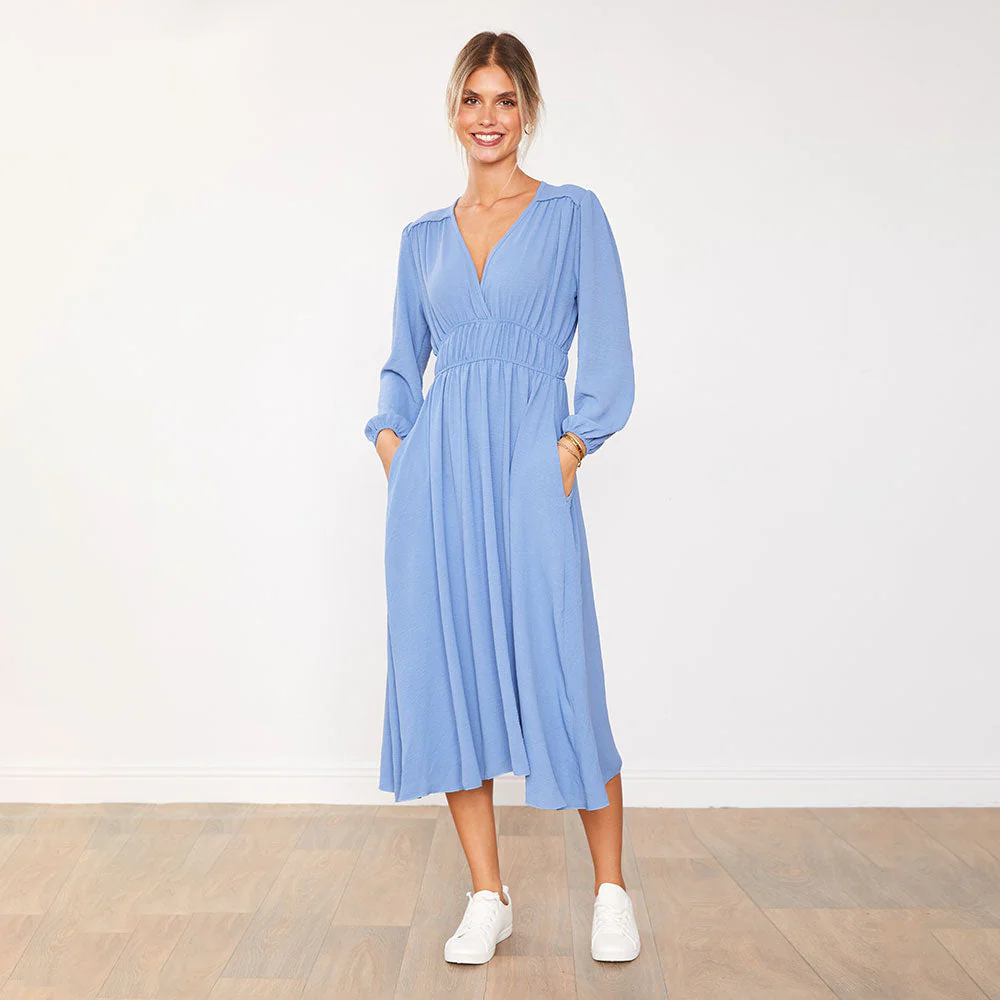 Gina Dress (Blue) - Image 3