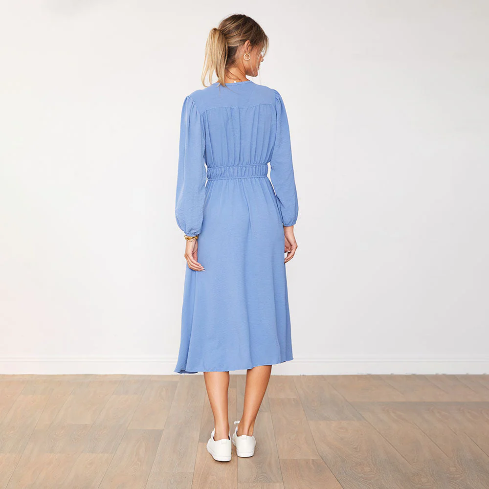 Gina Dress (Blue) - Image 9