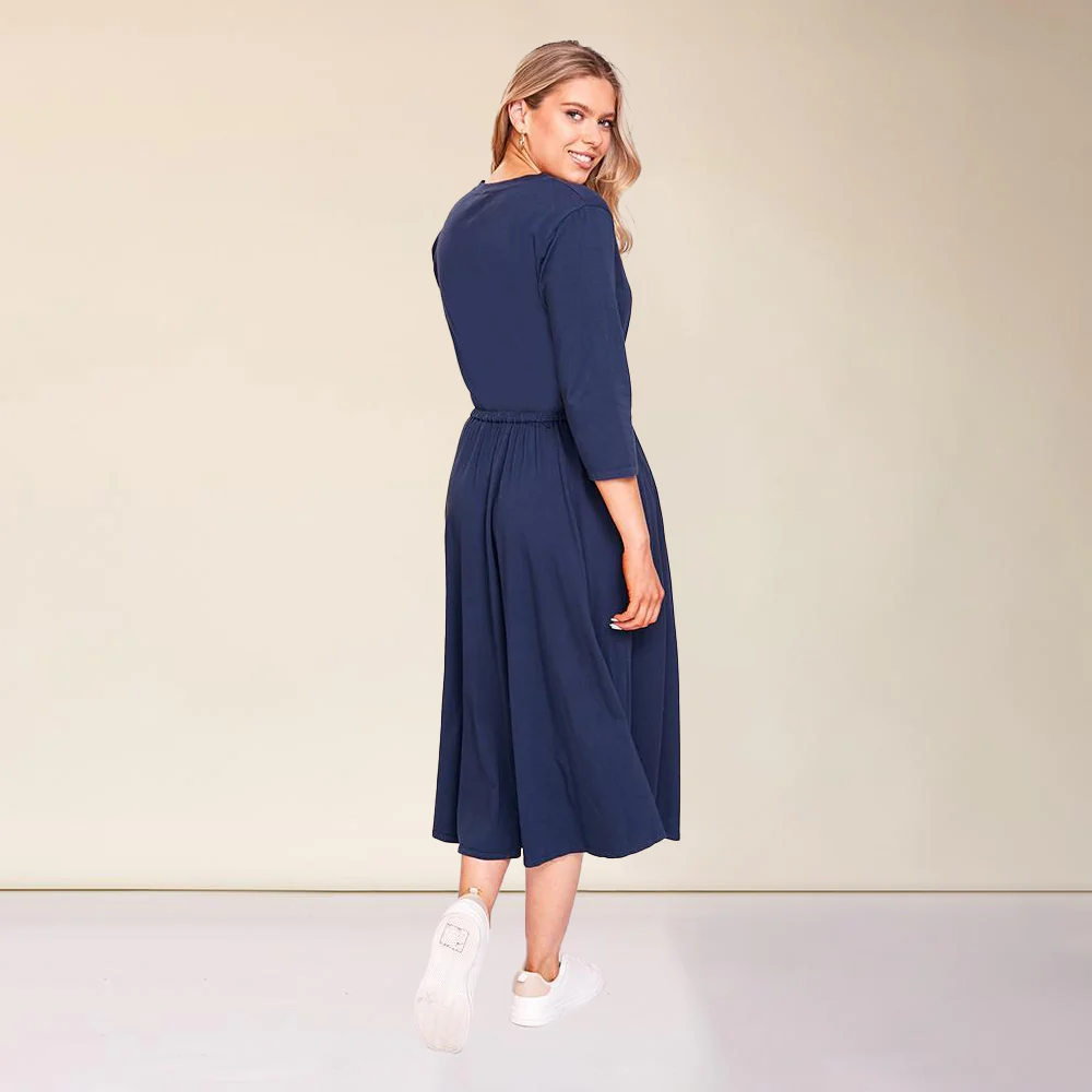 Gracie Dress (Navy) - Image 5