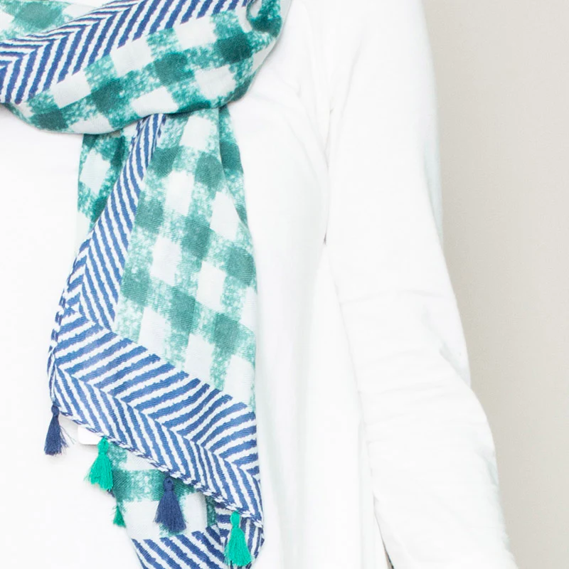 Pia Scarf Tassel (Green) - Image 5