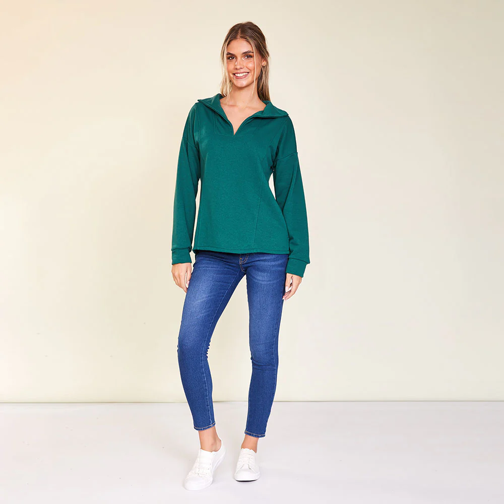 Hailey Jumper (Green & Black) - Image 4