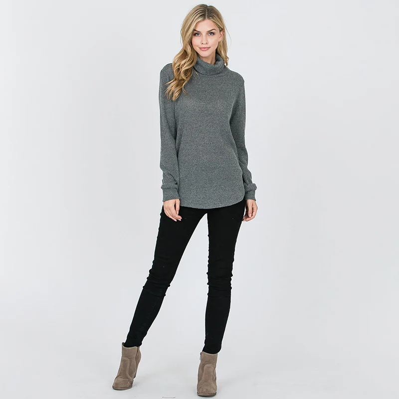 Harley Rib Knit Jumper Olive - Image 3