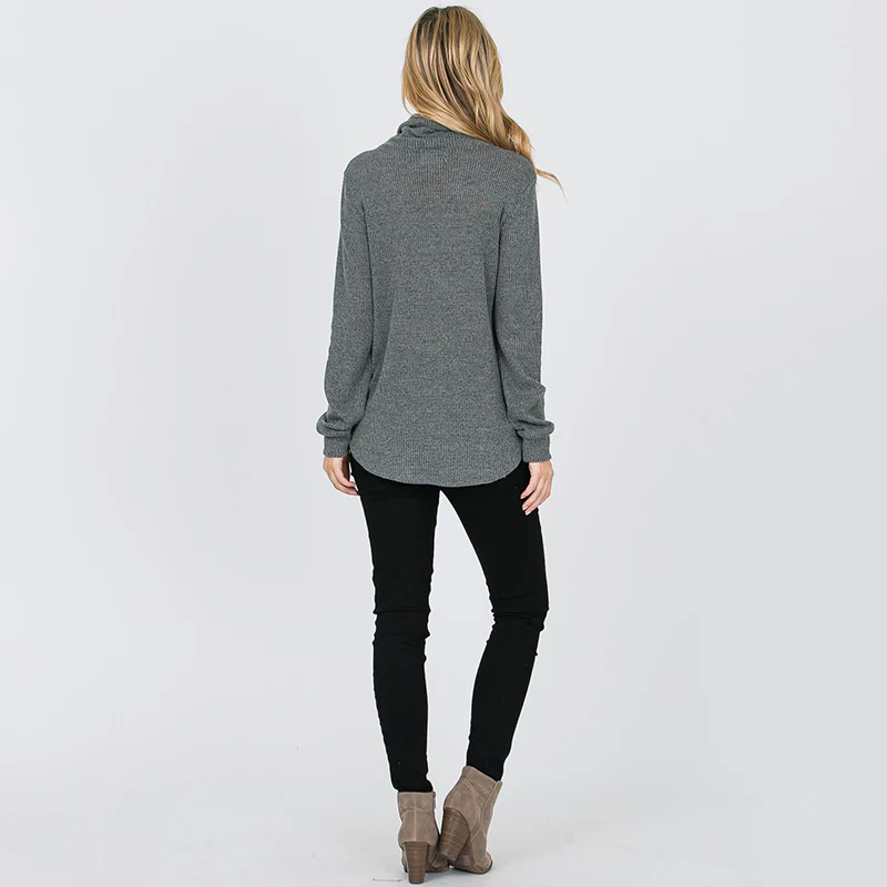 Harley Rib Knit Jumper Olive - Image 8