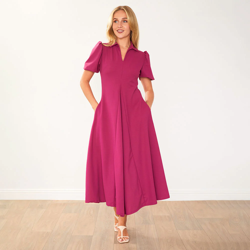 Hazel Dress (Berry) - Image 8