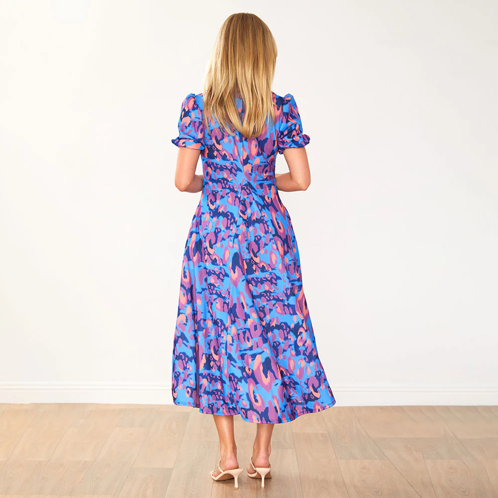 Hazel Dress (Blue Leopard) - Image 7