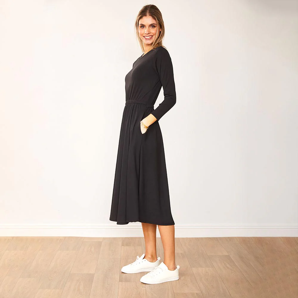 Heidi Dress (Black) - Image 6