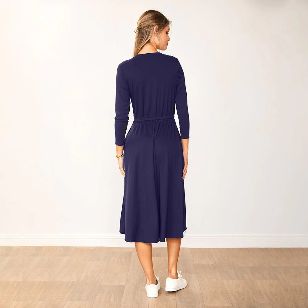 Heidi Dress (Navy) - Image 6