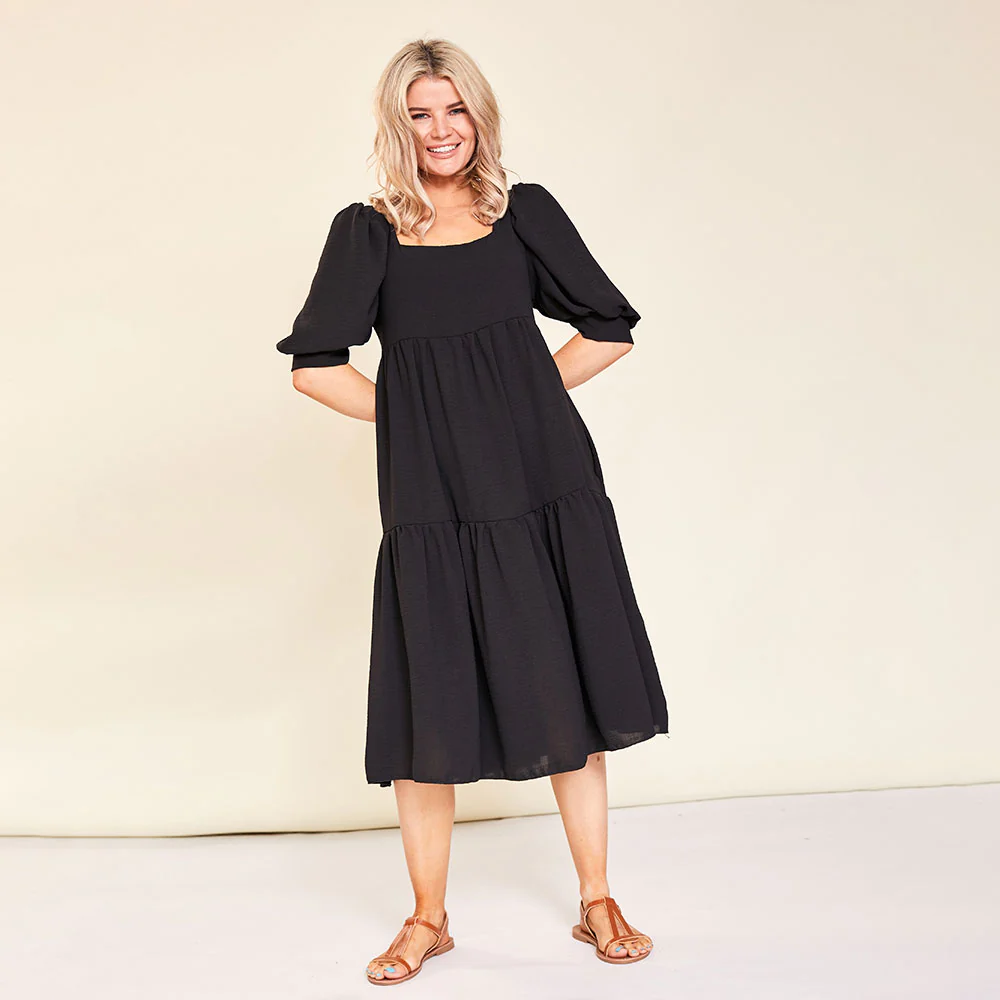 Hollie Dress (Black) - Image 2