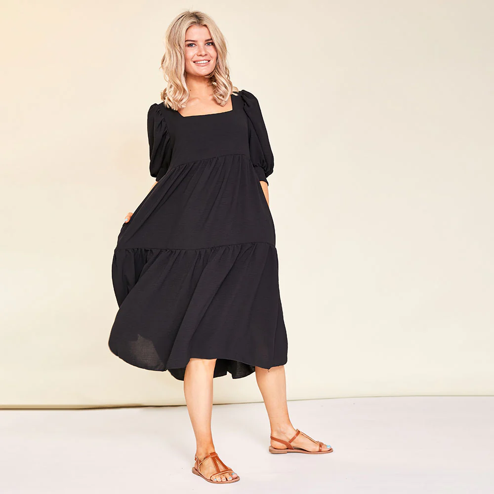 Hollie Dress (Black) - Image 3