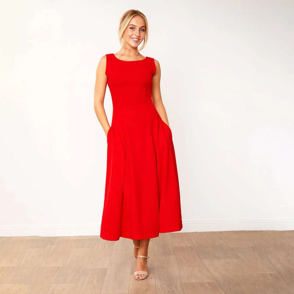 Hollie Dress (Red) - Image 2