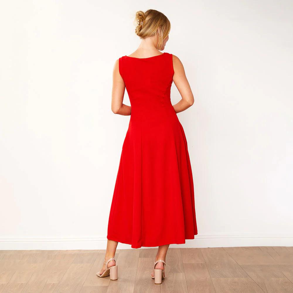 Hollie Dress (Red) - Image 6
