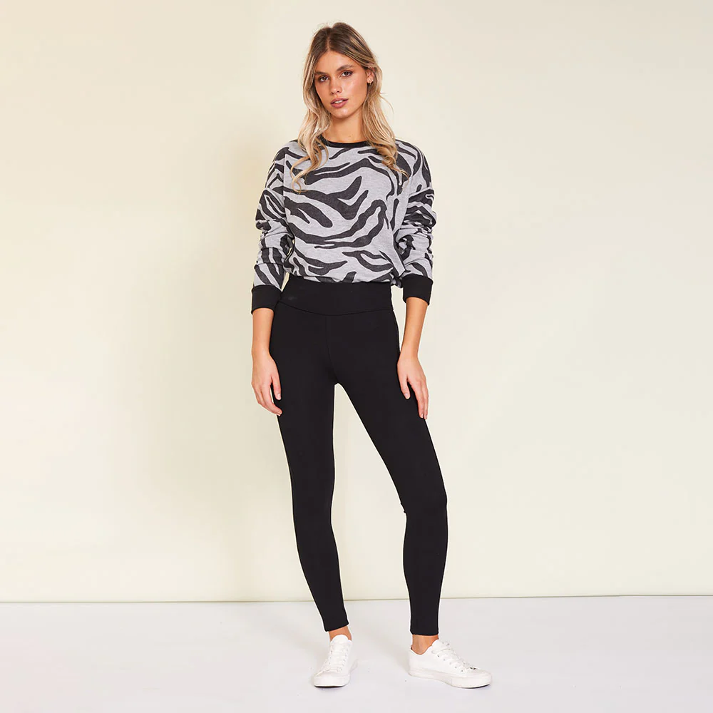 Holly Stretch Spandex Leggings (Black) - Image 27