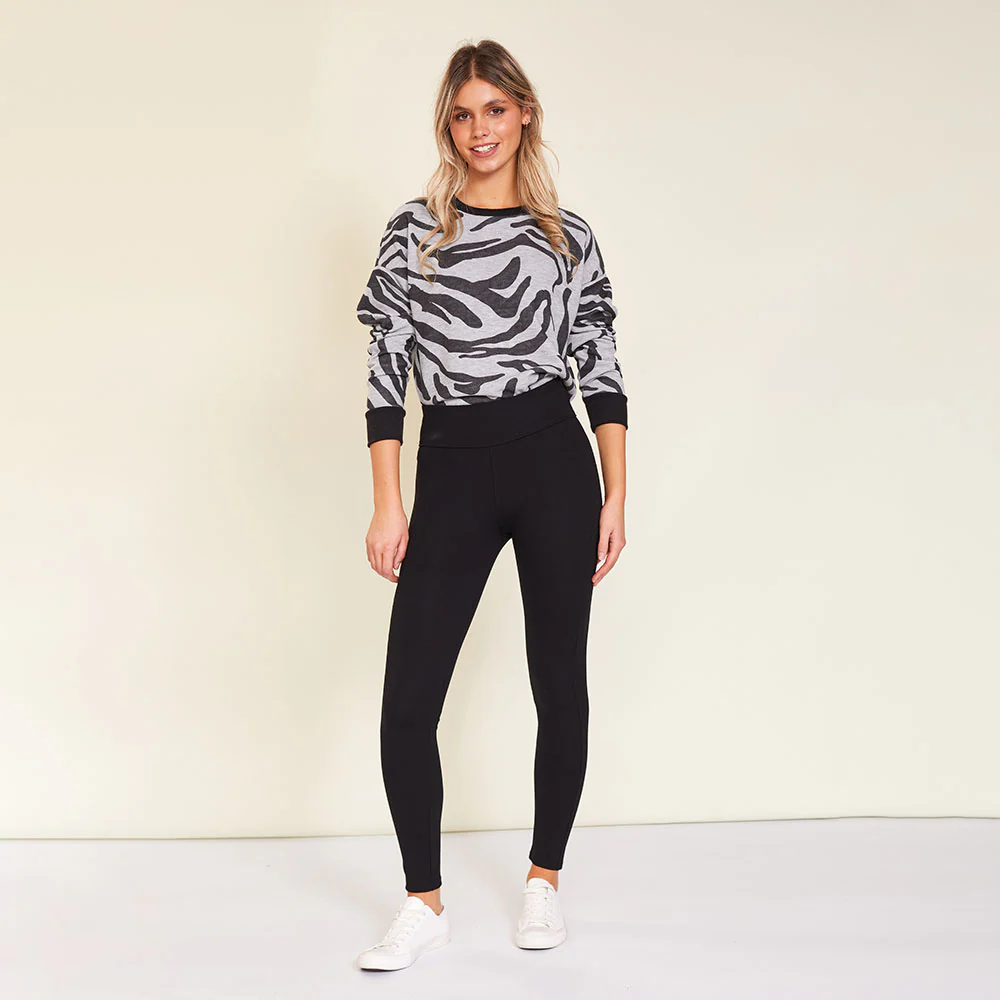 Holly Stretch Spandex Leggings (Black) - Image 28