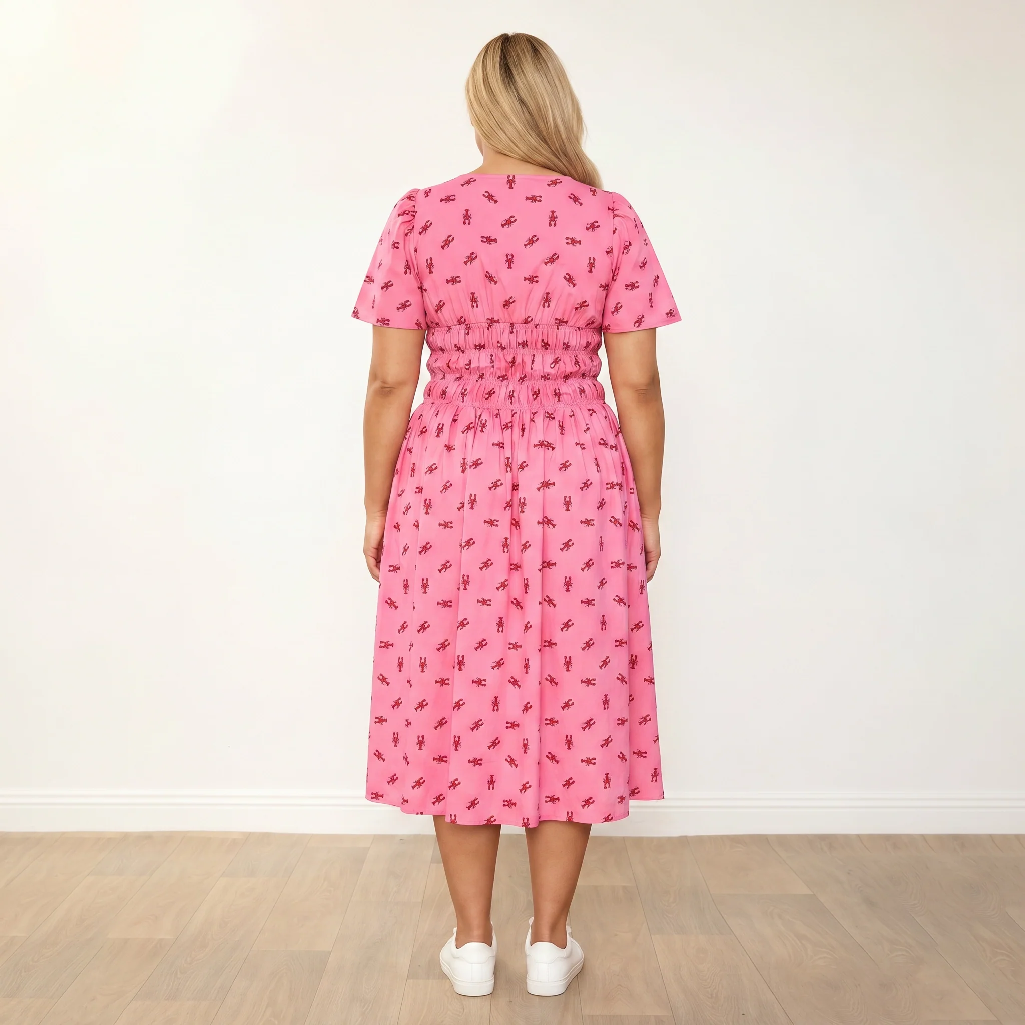 Iris Dress (Pink Lobster) - Image 13