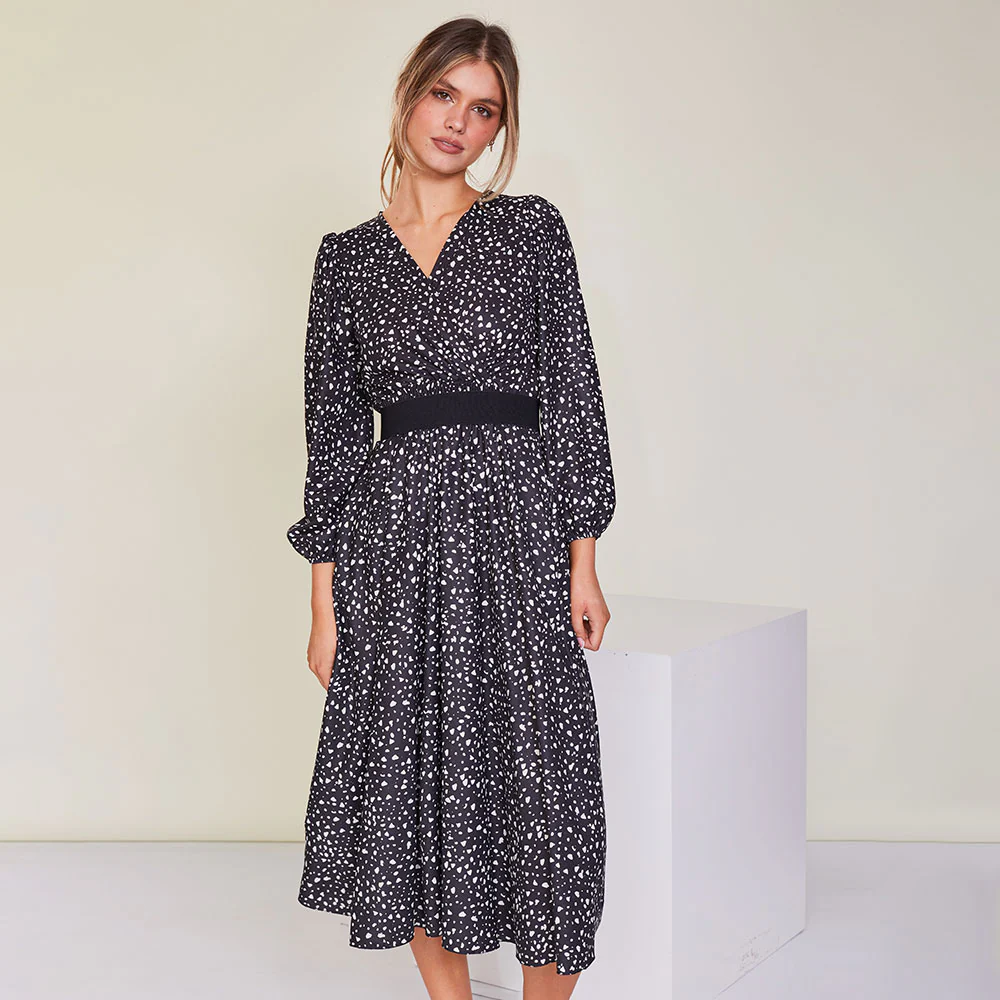 Tara Dress (Black Dot) - Image 8