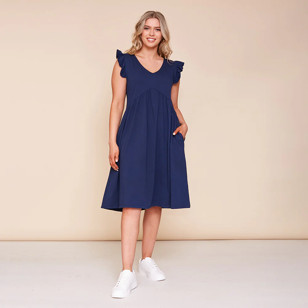 Ivy Dress (Navy) - Image 2