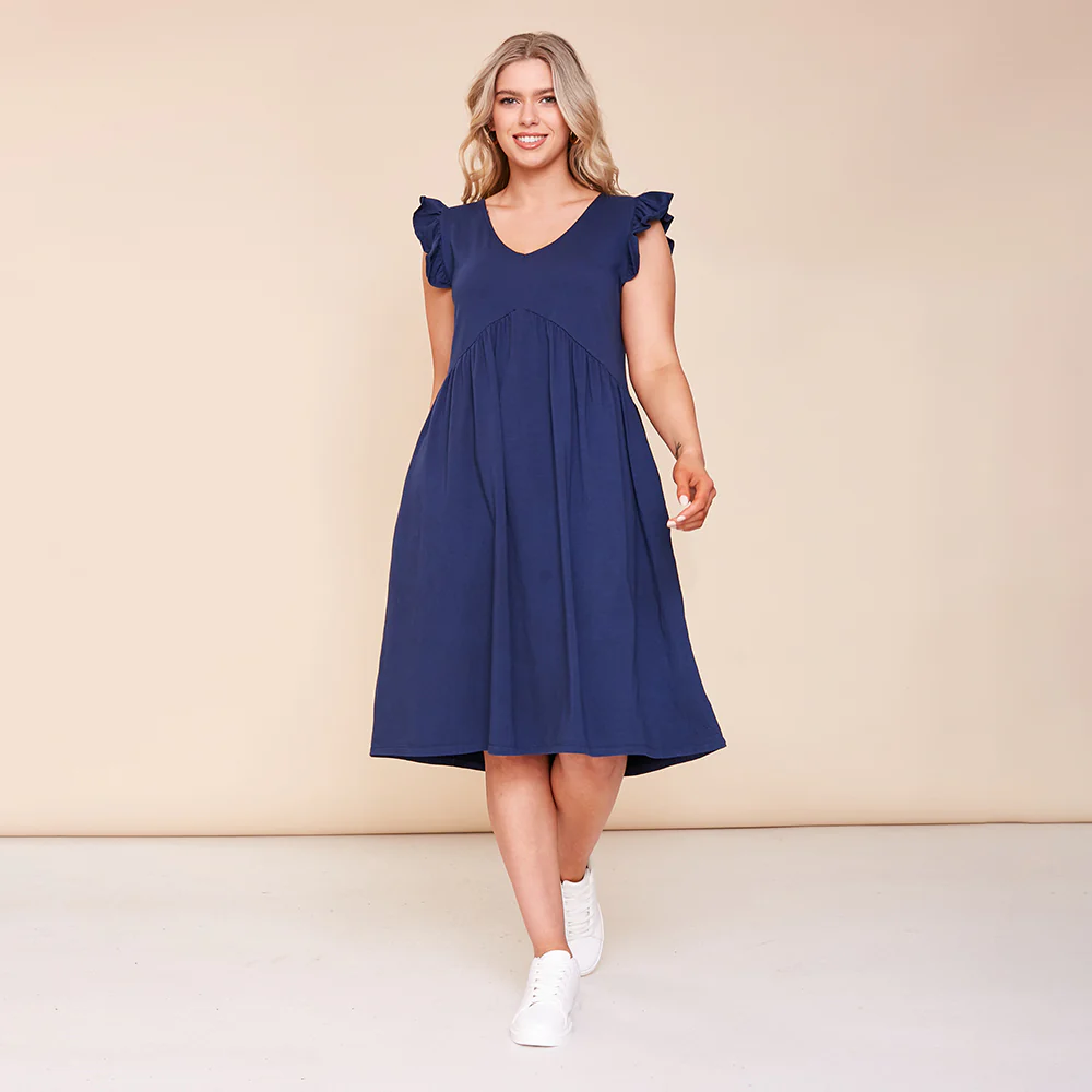 Ivy Dress (Navy) - Image 4