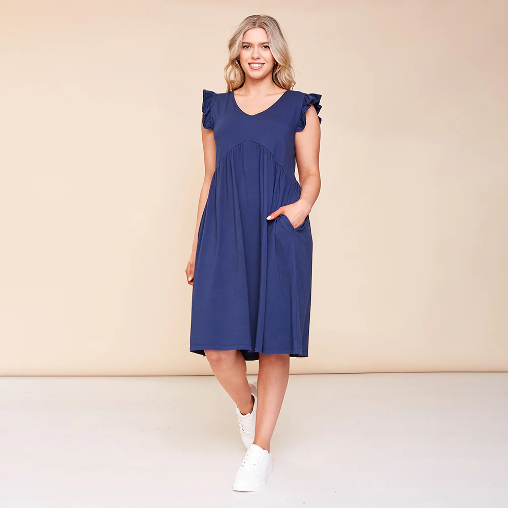 Ivy Dress (Navy) - Image 7