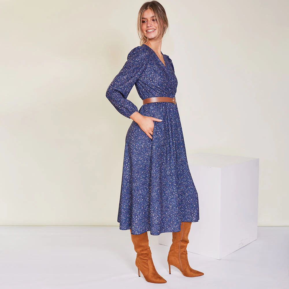 Tara Dress (Navy Floral) - Image 3