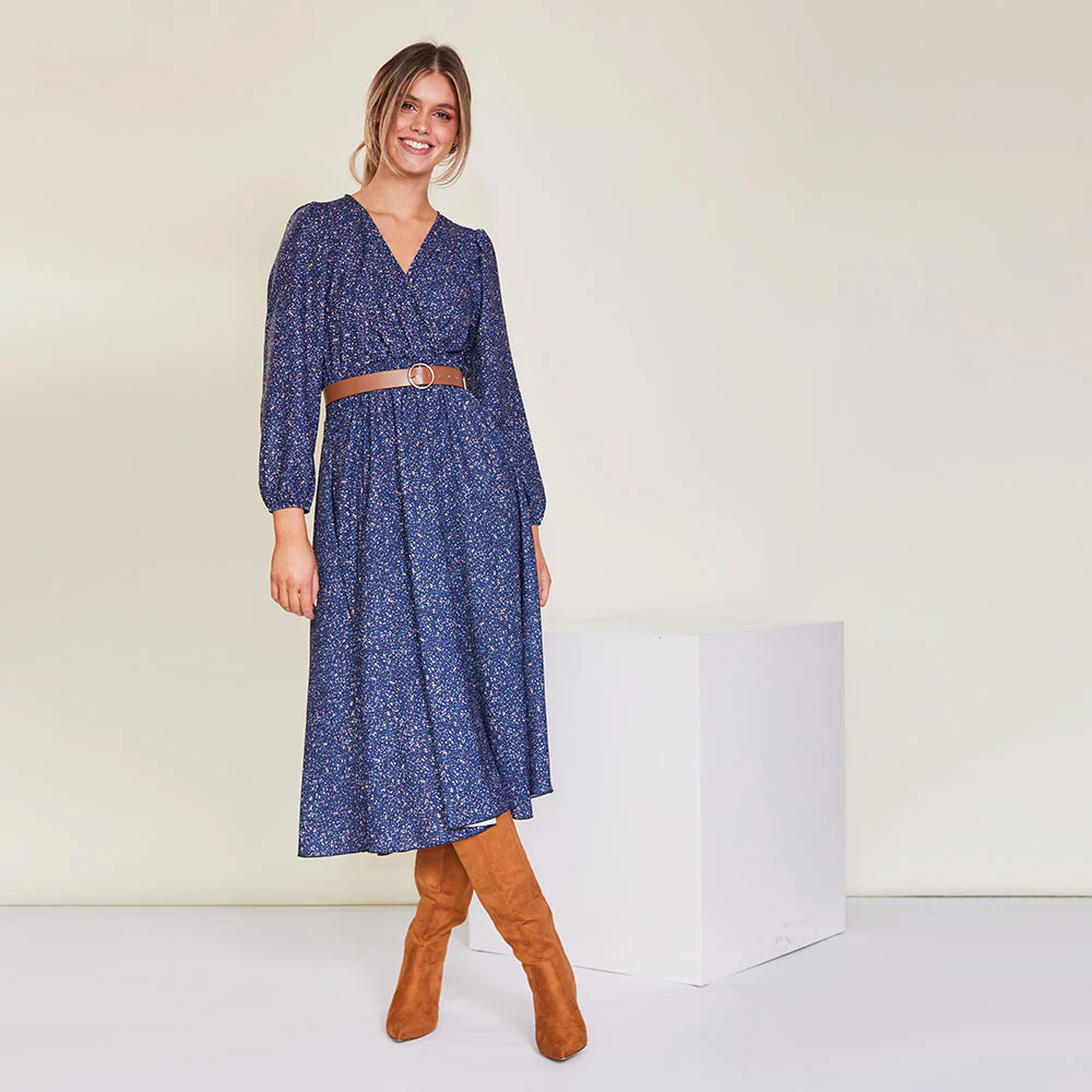 Tara Dress (Navy Floral) - Image 4