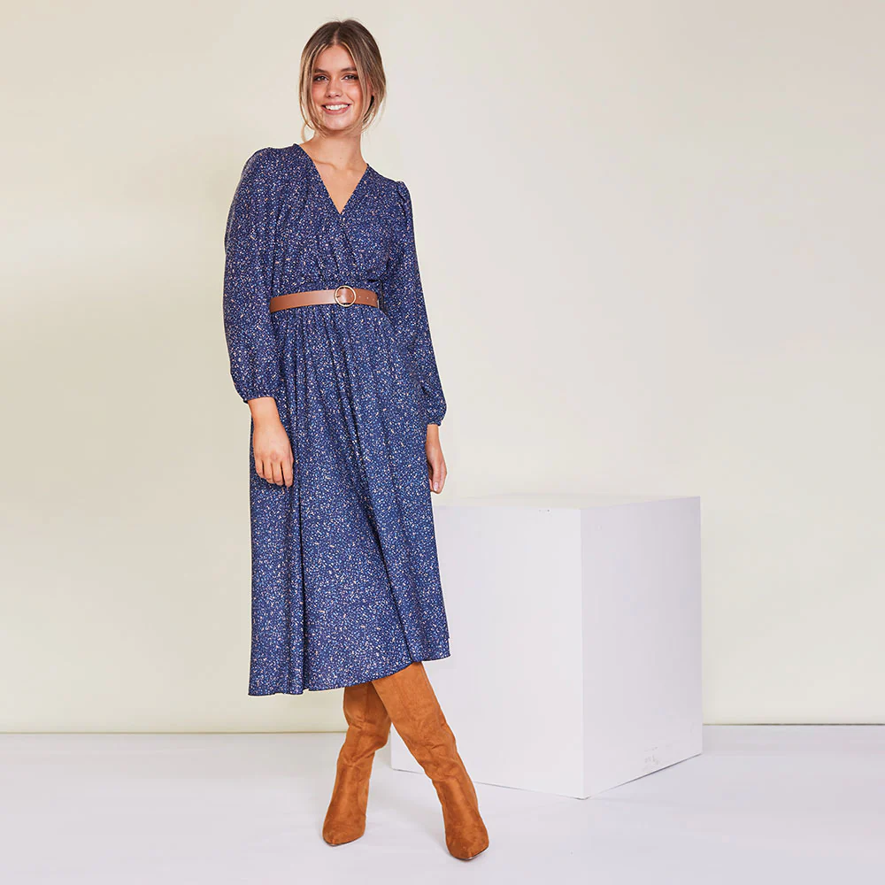 Tara Dress (Navy Floral) - Image 5