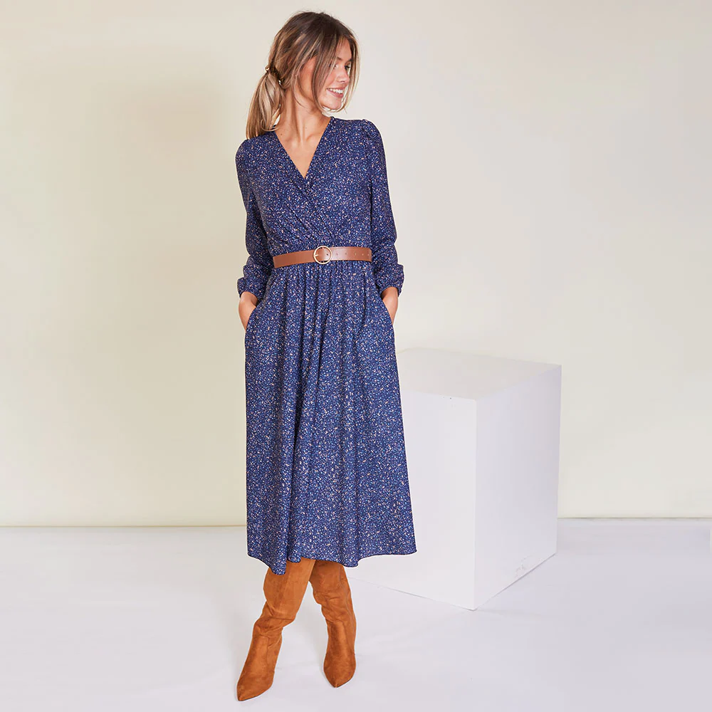 Tara Dress (Navy Floral) - Image 7