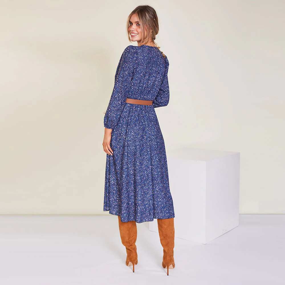 Tara Dress (Navy Floral) - Image 9