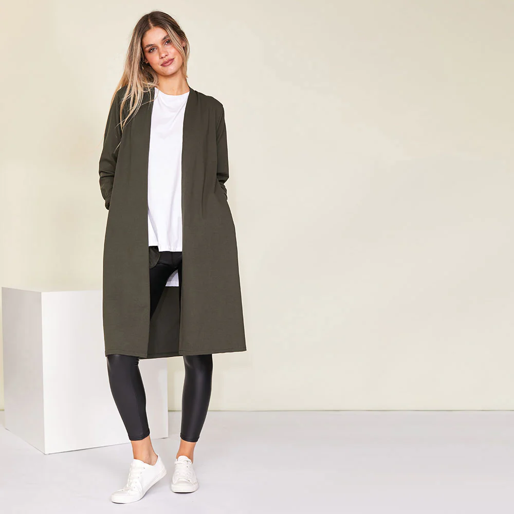 Janice Cardigan (Khaki) - Image 2