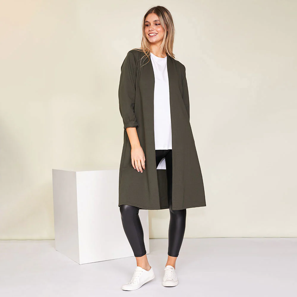 Janice Cardigan (Khaki) - Image 3