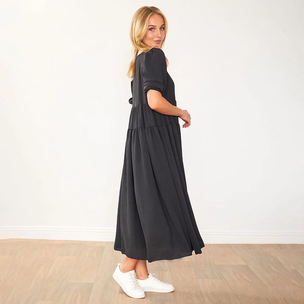 Jasmine Dress (Black) - Image 11