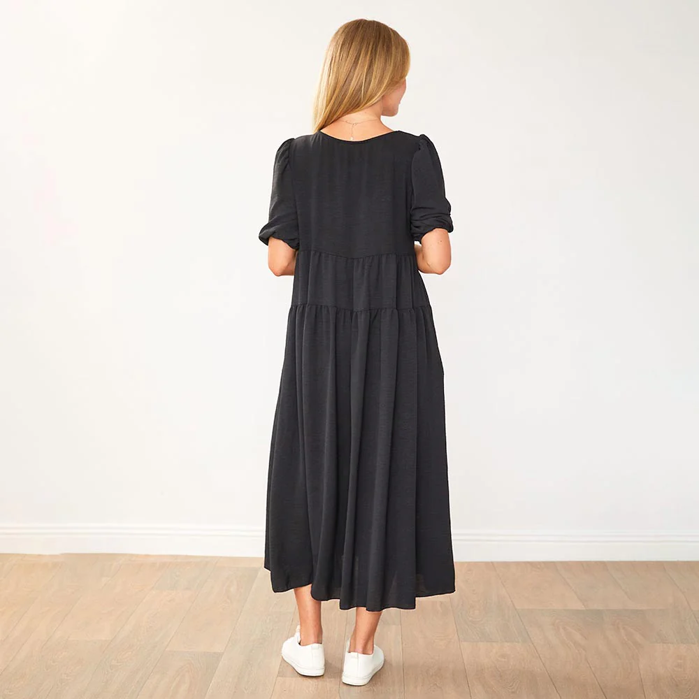 Jasmine Dress (Black) - Image 12