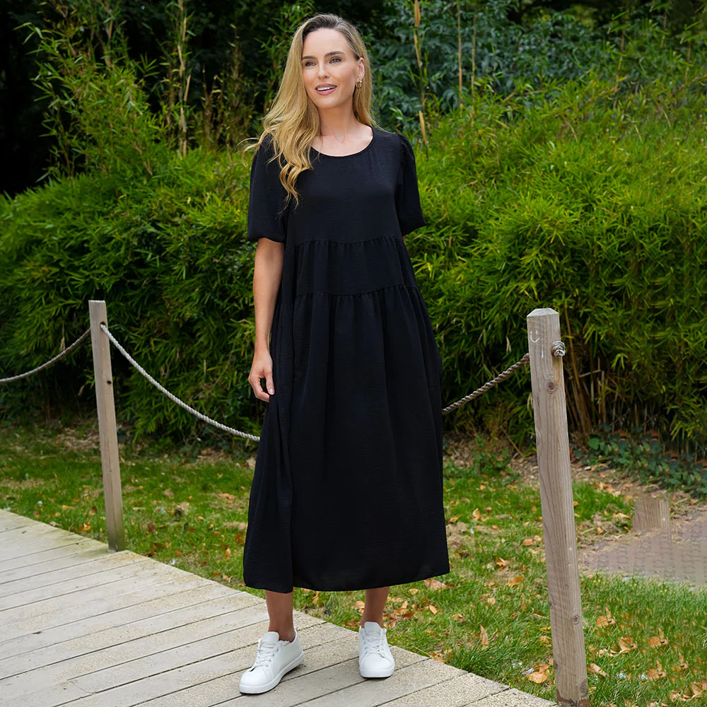 Jasmine Dress (Black) - Image 4
