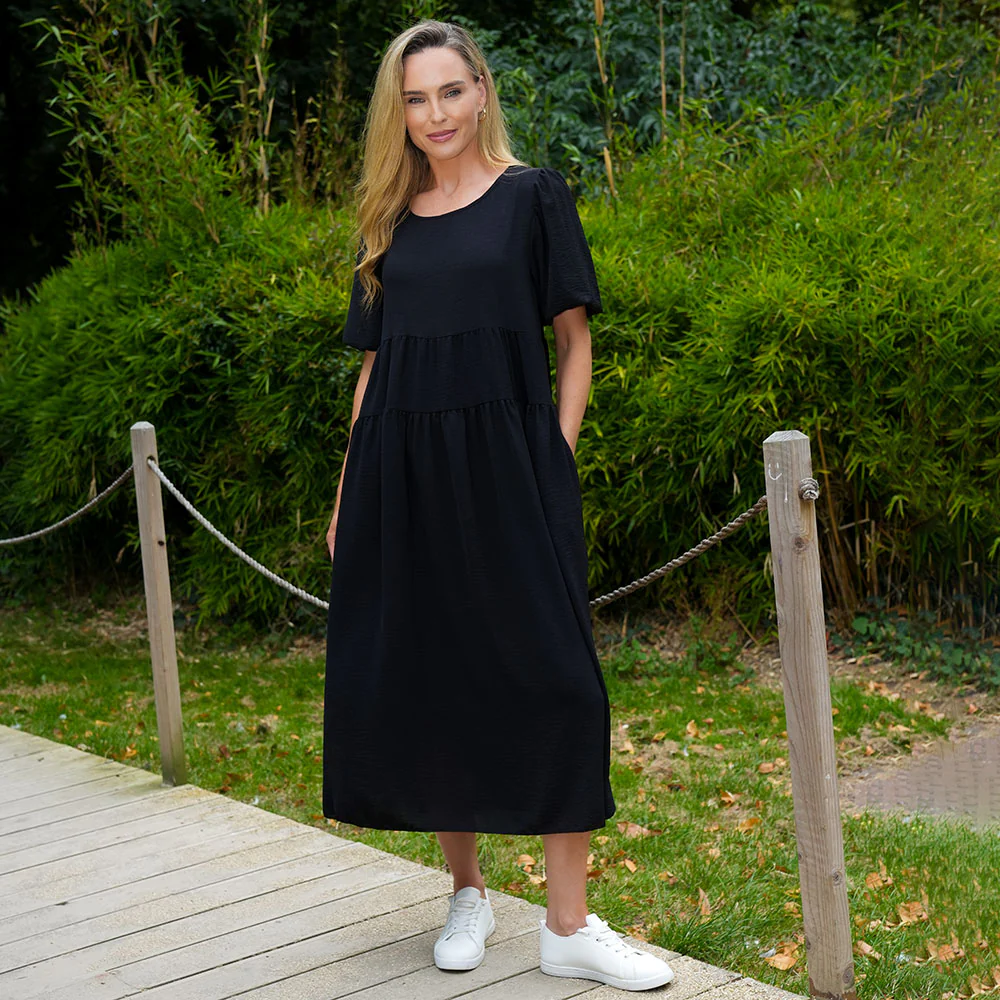 Jasmine Dress (Black) - Image 8