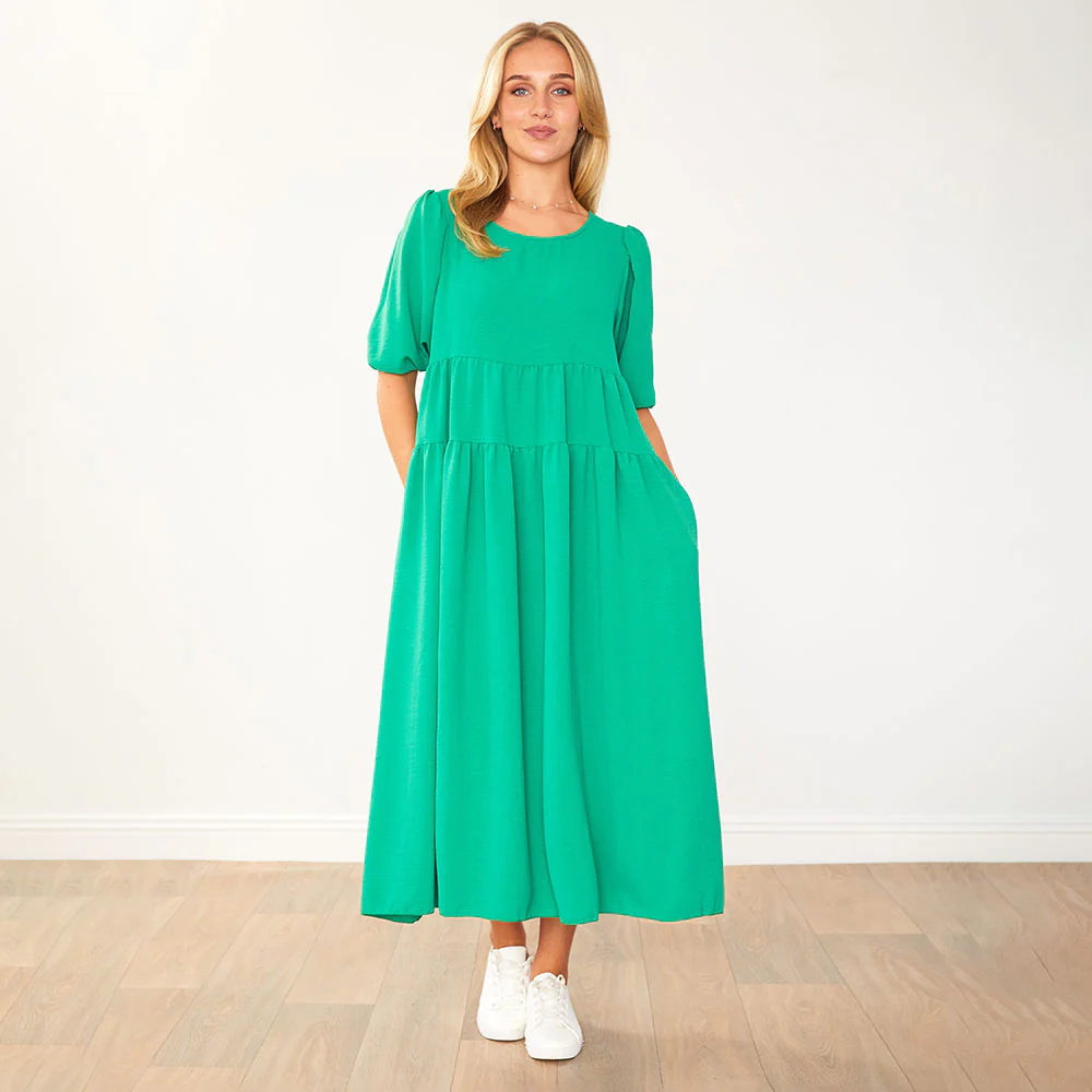 Jasmine Dress (Green) - Image 11