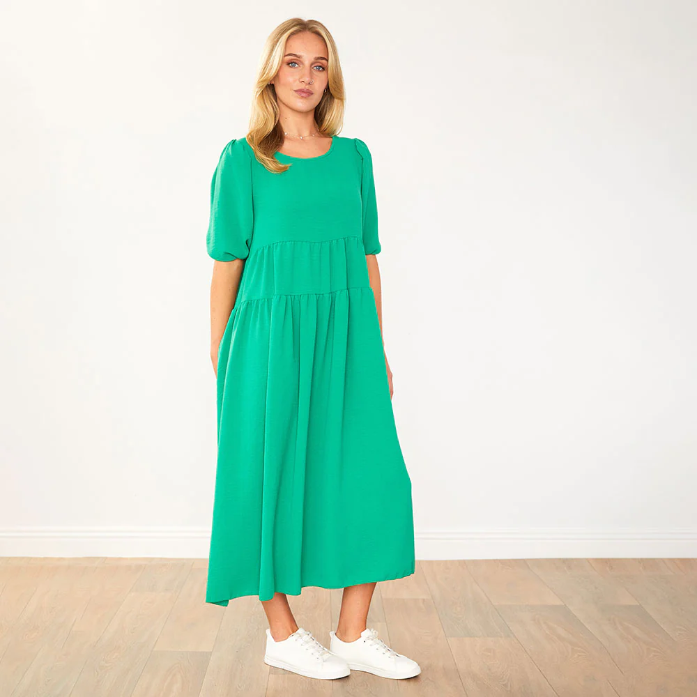 Jasmine Dress (Green) - Image 13